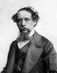 Charles Dickens - fotografia czarno-biała