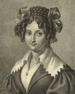 Klementyna z Tańskich Hoffmanowa - rycina czarno-biała