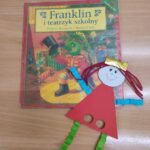 Książka Franklin - Teatrzyk szkolny i wykonana praca - papierowa pacynka
