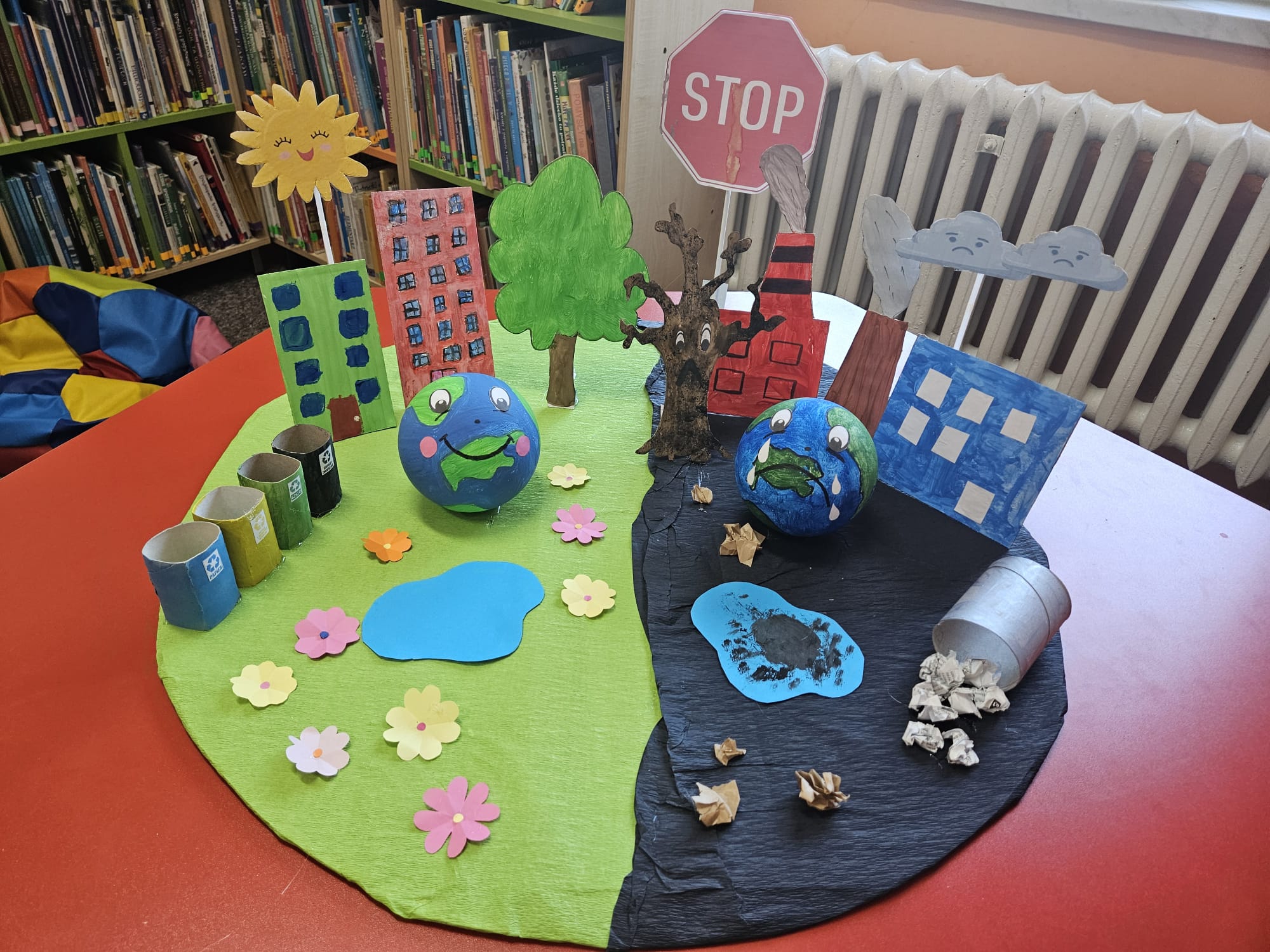 Wykonane przez dzieci podczas zajęć prace