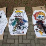 Zajęcia na świeżym powietrzu w pobliskim lesie w ramach akcji pod hasłem „CZYTANIE NA POLANIE”